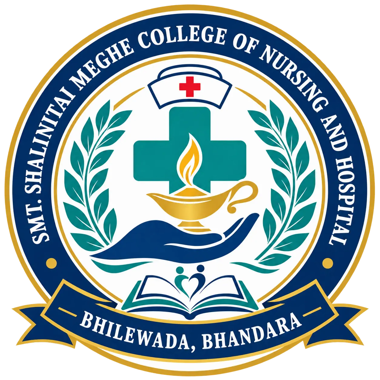 Smt. Shalinitai Meghe College of Nursing and Hospital, Bhilewada Bhandara logoo.jpeg
